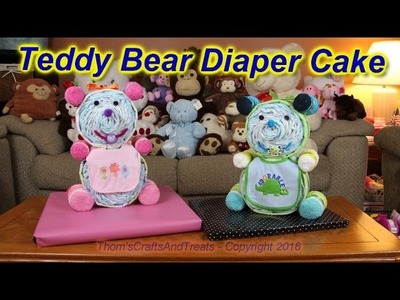 Teddy Bear Diaper Cake