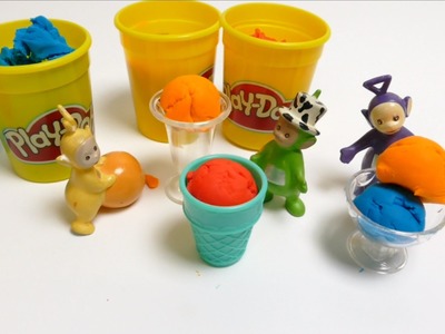Teletubbies Play with Play-Doh Ice Cream Clay