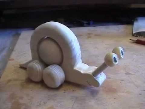 Build a Wooden Toy Snail