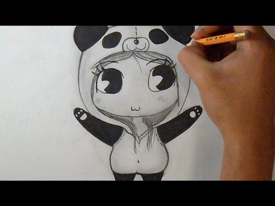 Cómo dibujar  Chica Chibi-Panda | How to Draw Girl Panda Chibi