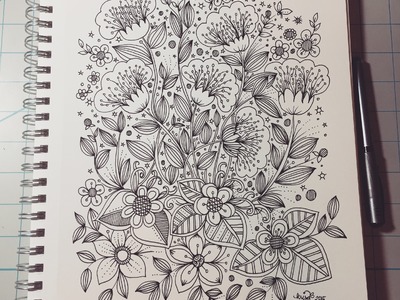 Flower Designs - doodle art journal entry