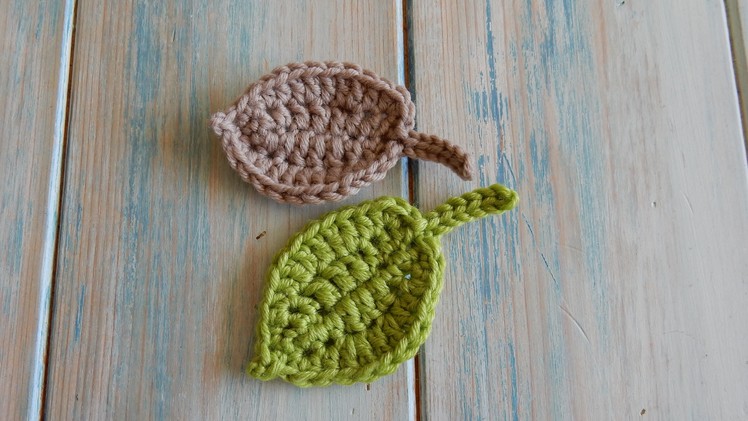 How to Crochet a Leaf - Version 2
