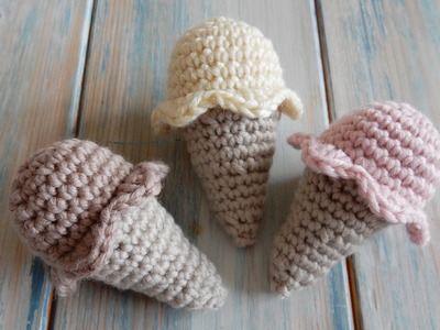 How to Crochet a Mini Ice-cream Cone
