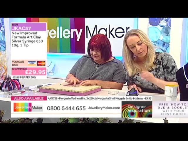 [How to set Gems and Cabachons into Silver Clay] - JewelleryMaker DI 15.12.14
