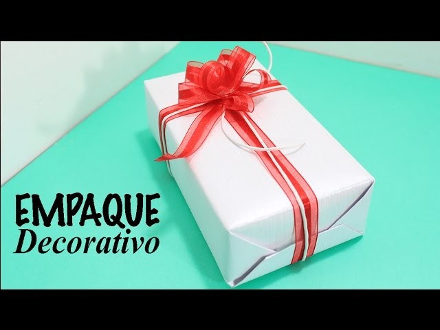 MANUALIDADES. DECORACIONES.COMO ENVOLVER REGALOS FACIL. How to wrap easy.Empaque decorativo