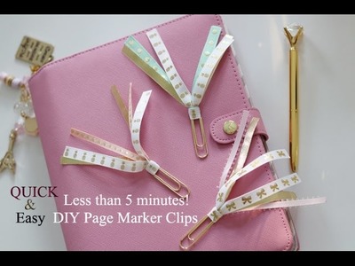 QUICK & EASY Tutorial.DIY Ribbon Marker Clip! As Requested.