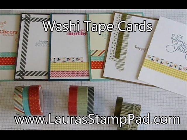 Quick & Simple Washi Tape Cards - Laura's Stamp Pad