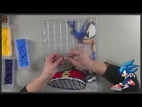 Speed Beading - Fuse Bead Sonic, Inspired by Sonic the Hedgehog
