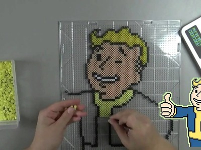 Speed Beading - Fuse Bead Vault Boy Inspired By Fallout