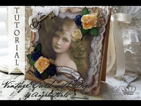 Vintage Card Tutorial with Digi to Purchase