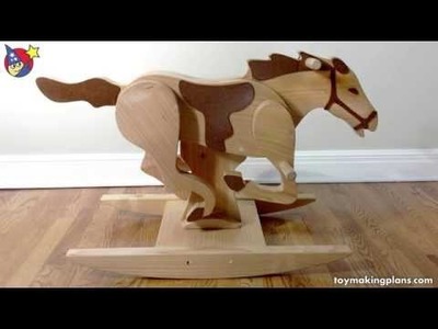 Wood Toy Plan Mustang Rocking Horse
