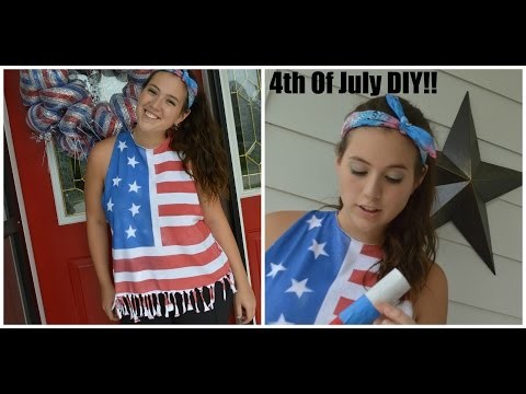 4th of July DIY! American Flag t-shirt + Confetti popper!