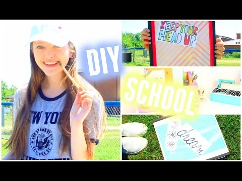 Back to School! DIY School Supplies + Organization!