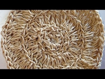Crochet a sisal rope potholder - DIY  - Guidecentral
