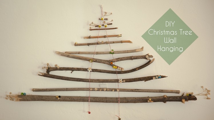 DIY Christmas Tree Wall Hanging
