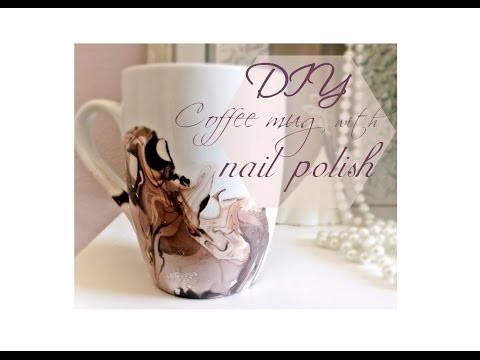 DIY coffee mugs with nail polish!
