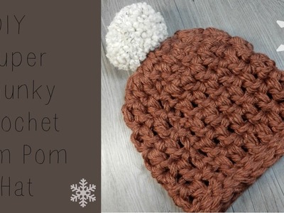 DIY: Crochet Chunky Beanie Super Fast and Easy