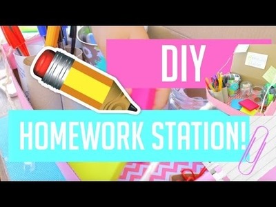 DIY Homework station! + announcing giveaway winner || Makeupgirl21