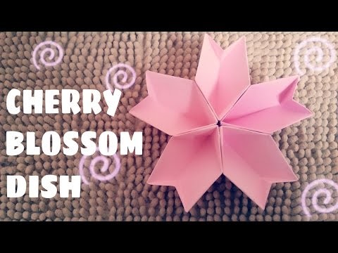 DIY - Origami Cherry Blossom Dish Tutorial