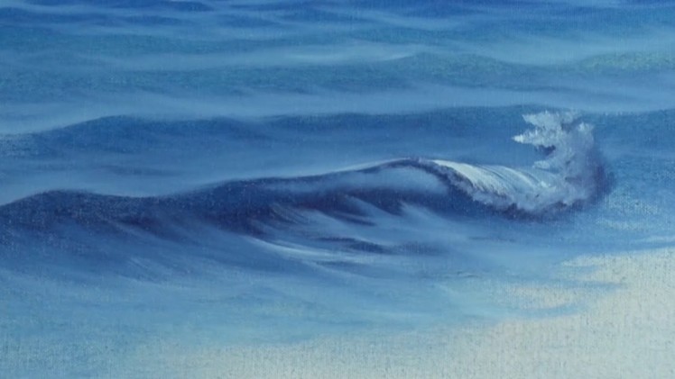 Fan Brush Sea - Painting Lesson