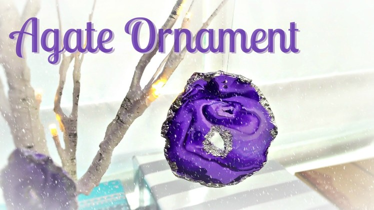 Faux Agate Ornament DIY