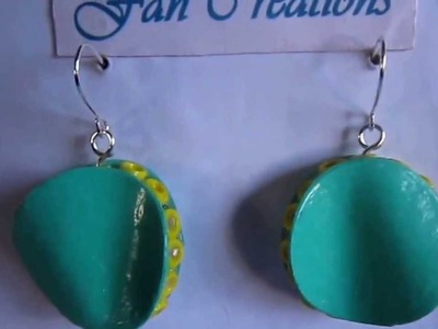 Free Form Quilling - Twisted Disk Quilling Earrings (Not Tutorial)