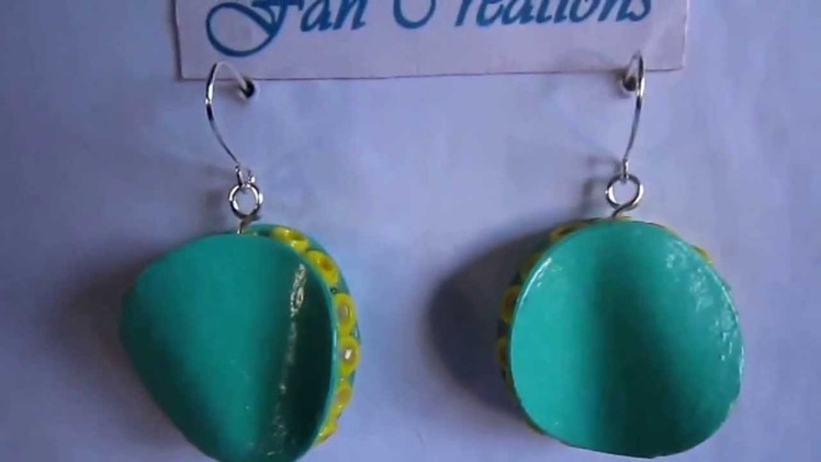 Free Form Quilling - Twisted Disk Quilling Earrings (Not Tutorial)