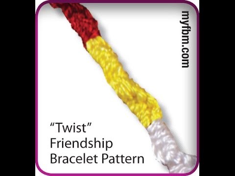Friendship Bracelet Tutorial Twist Pattern