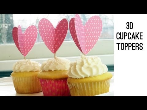 How to DIY 3D Cupcake Toppers