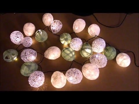 Lampions aus Watte für die Lichterkette - DIY