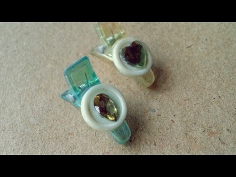 Make Button and Stone Hair Clips - DIY  - Guidecentral
