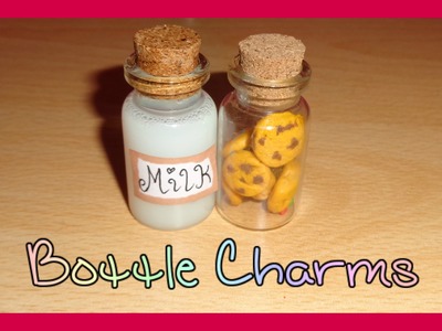 Milk and Cookies Miniature Bottle Charms DIY Tutorial