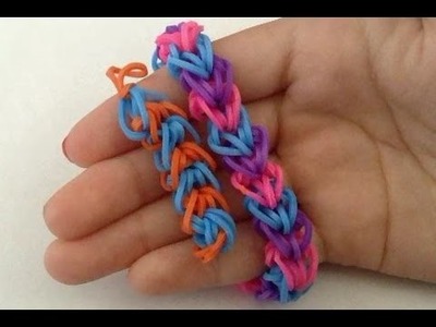 NEW Capped Braided Hearts Rainbow Loom Bracelet Tutorial | How To