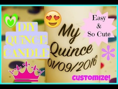 Quince.Wedding DIY Custom Candle Centerpieces Easy & Fun MyQuinceanera