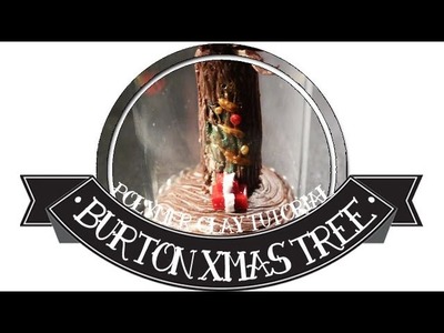 Tim Burton's xmas holiday door YWC #11 polymer clay tutorial The Nightmare Before Christmas