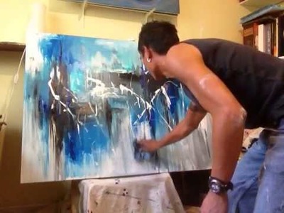 Abstract Acrylic Painting "Chaotic Clarity" Part 2.3 by Randy Alcasid