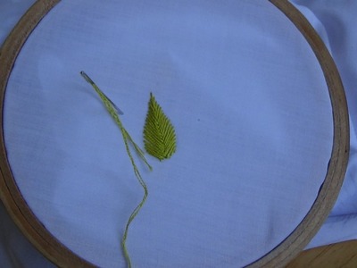Basic Embroidery: FishBone Stitch