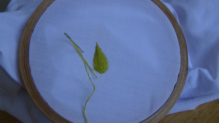 Basic Embroidery: FishBone Stitch