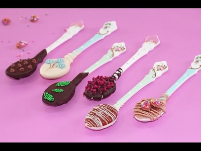 Chocolate Dipping Spoons to pair with Starbucks Coffee | Elise Strachan | My Cupcake Addiction