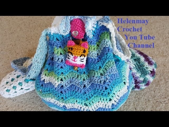 Crochet Easy Deluxe Beach Bag and Flip Flops Part 1 of 2 DIY Tutorial