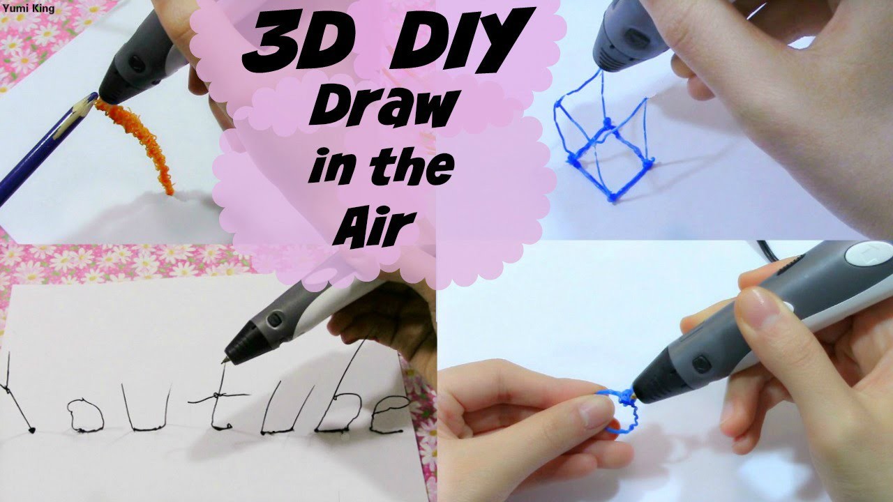 DIY Draw on the Air, Draw 3D Objects&Letters, The DIY Challenge