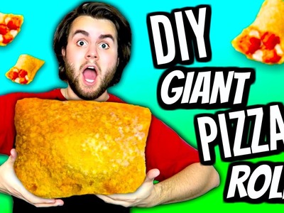 DIY Giant Pizza Roll! | How To Make Huge Totino's Pizza Rolls Tutorial | Biggest Pizza Pocket Ever!