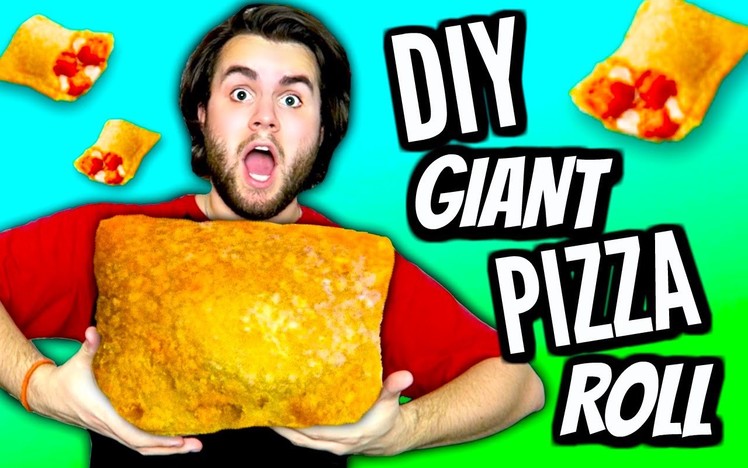 DIY Giant Pizza Roll! | How To Make Huge Totino's Pizza Rolls Tutorial | Biggest Pizza Pocket Ever!