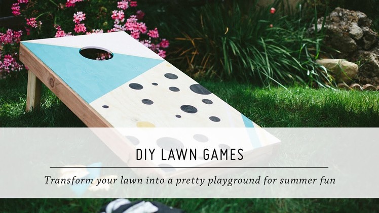 DIY Lawn Games | Summer Yard & Outdoor Decor Tutorial | Mr. Kate