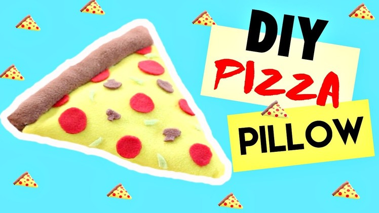 DIY Room Decor • Pizza Pillow (No Sew) • heartcindy