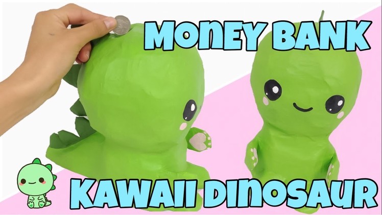 EASY CRAFTS:How to make a DINOSAUR Money Bank