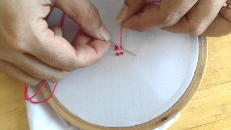 Hand Embroidery: French Knot