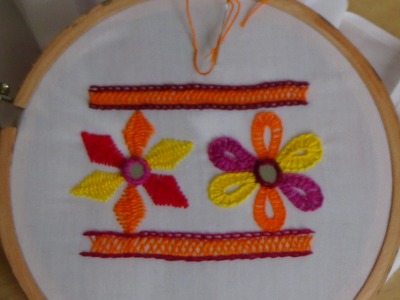 Hand Embroidery:Rubri Embroidery (Border Stitch)