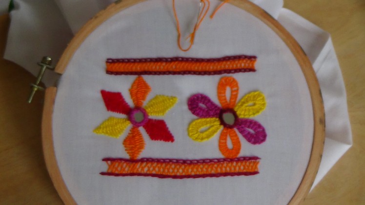Hand Embroidery:Rubri Embroidery (Border Stitch)