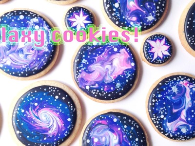How To Decorate Galaxy Cookies With Royal Icing!